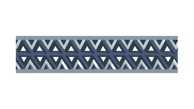 Modern Geometric Triangle Pattern Vector Border, vector design Generative AI