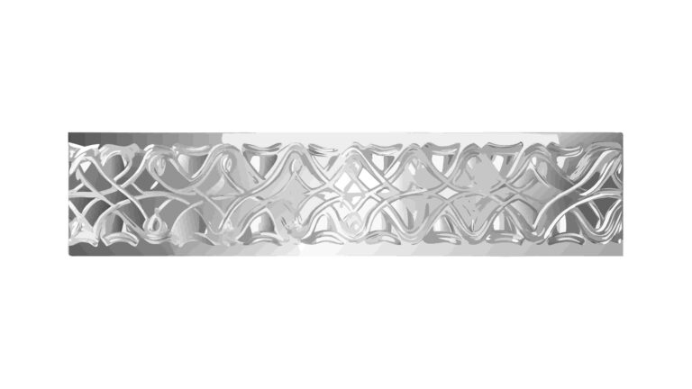 Metallic Embossed Ornate Vector Border Design, vector design Generative AI