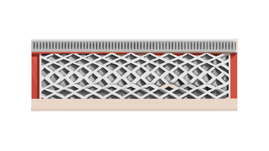 Modern Interlocking Grid Vector Border Design, vector design Generative AI