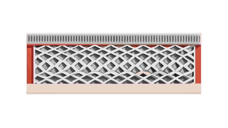 Modern Interlocking Grid Vector Border Design, vector design Generative AI