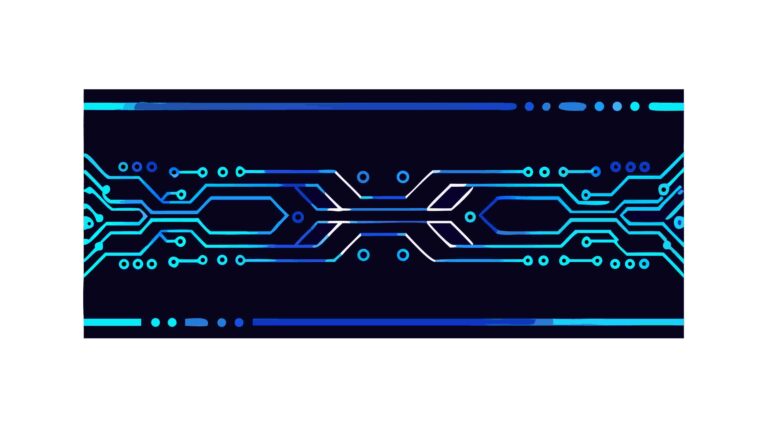 Futuristic Circuit Board Abstract Vector Background, vector design Generative AI