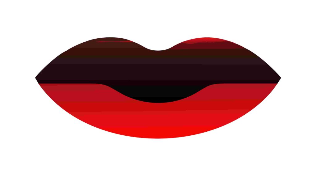 Dynamic Black and Red Gradient Abstract Shape, vector design Generative AI