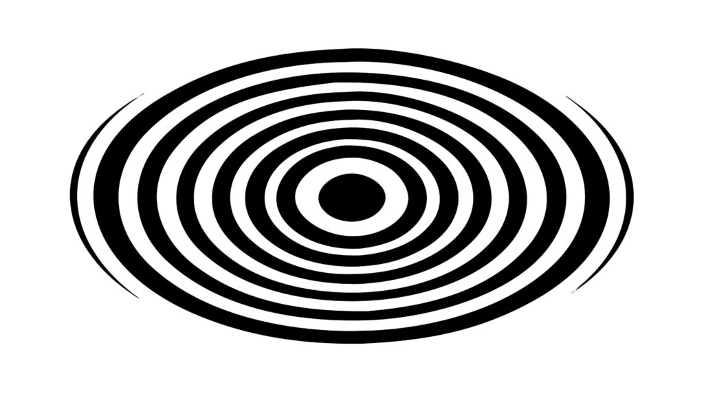 Optical Illusion Concentric Circles Pattern, vector design Generative AI