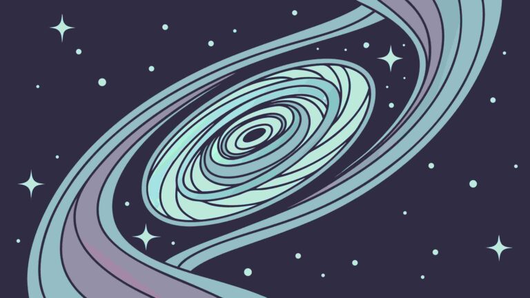 Elegant Abstract Galaxy Spiral Design, vector design Generative AI