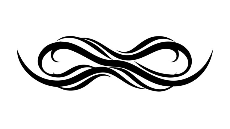 Ornate Symmetrical Swirl Decorative Design, vector design Generative AI