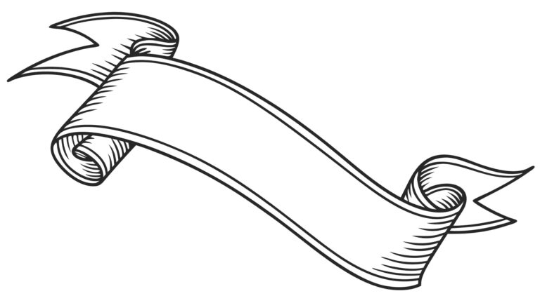 Classic Decorative Ribbon Banner Element, vector design Generative AI