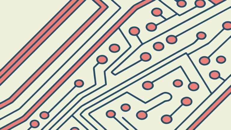 Seamless Electronic Circuit Board Background, vector design Generative AI