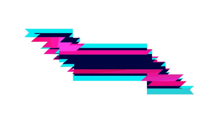 Dynamic Glitch Art Banner with Cyberpunk Aesthetic, vector design Generative AI