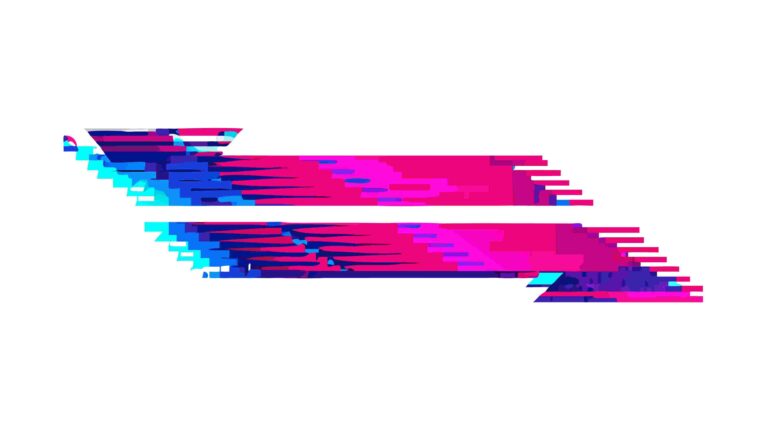 Abstract Glitch Bar Banner Digital Design, vector design Generative AI