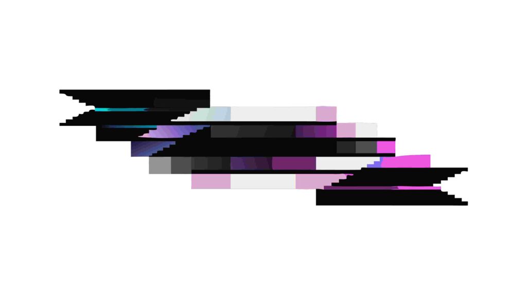 Corrupted Data Glitch Horizontal Stripe, vector design Generative AI