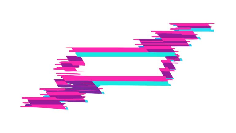 Abstract Glitch Horizontal Line Banner, vector design Generative AI