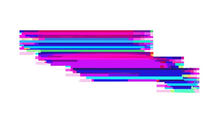 Cyberpunk Glitch Bar Banner Effect, vector design Generative AI