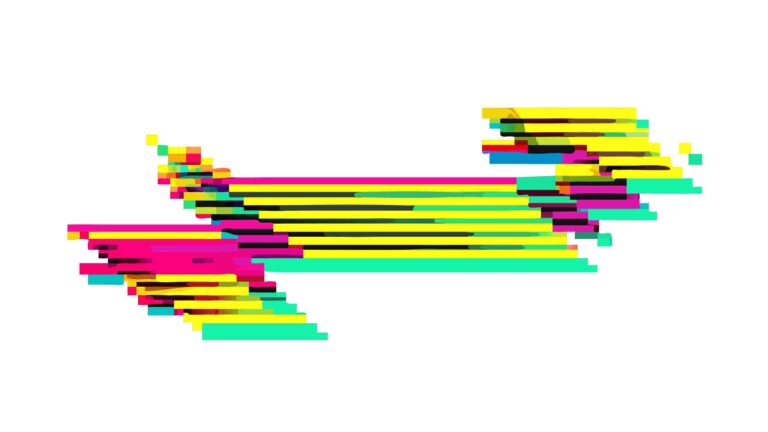 Energetic Glitch Effect Bar Graphic, vector design Generative AI