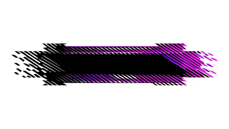 Minimalist Glitch Effect Horizontal Bar, vector design Generative AI