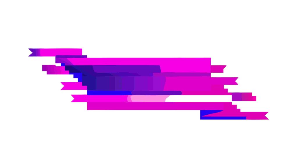 Dynamic Glitch Effect Horizontal Element, vector design Generative AI