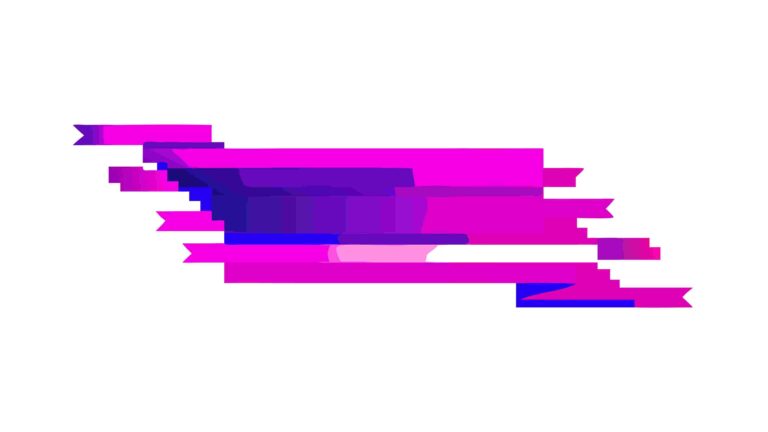 Dynamic Glitch Effect Horizontal Element, vector design Generative AI
