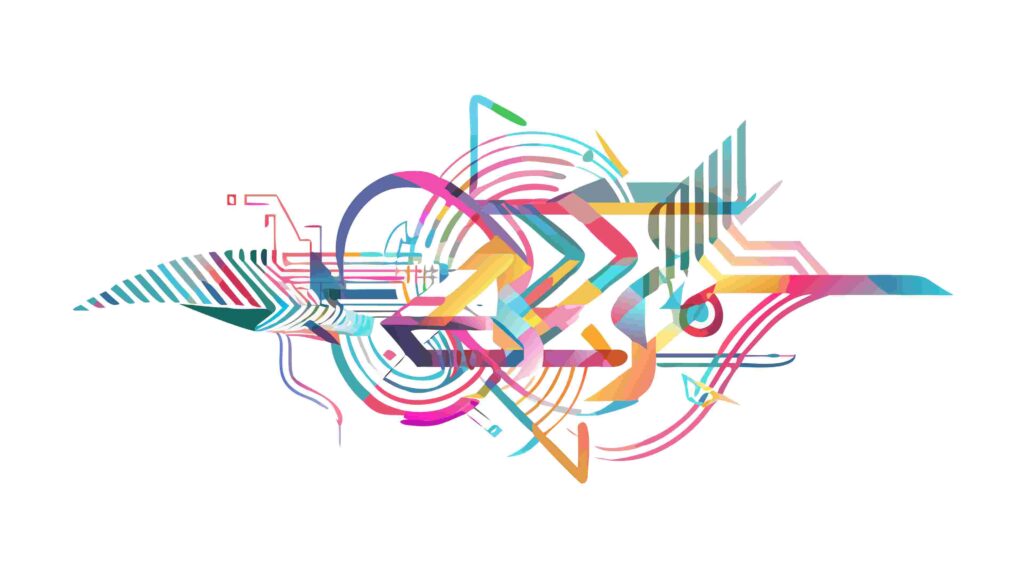 Futuristic Abstract Arrow & Circuitry Element, vector design Generative AI