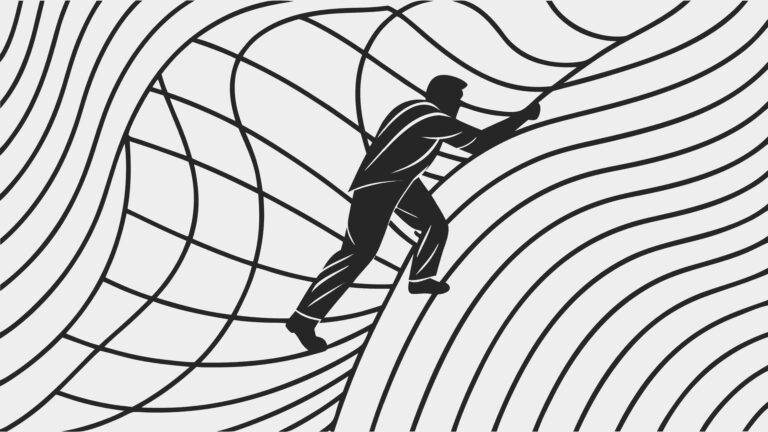 Dynamic Skater on Abstract Line Pattern Vector, vector design Generative AI