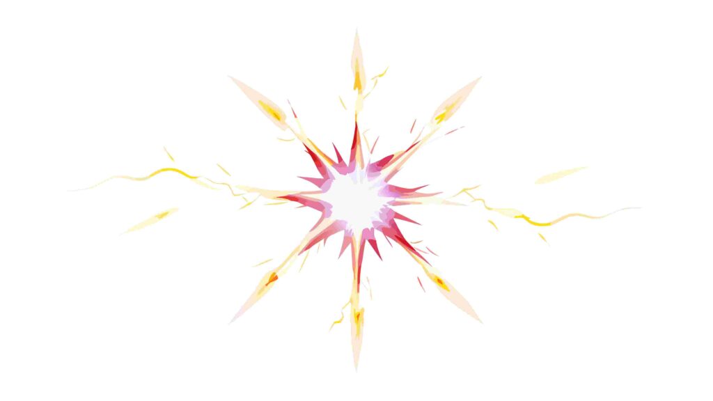 Abstract Starburst Explosion Vector Graphic, vector design Generative AI