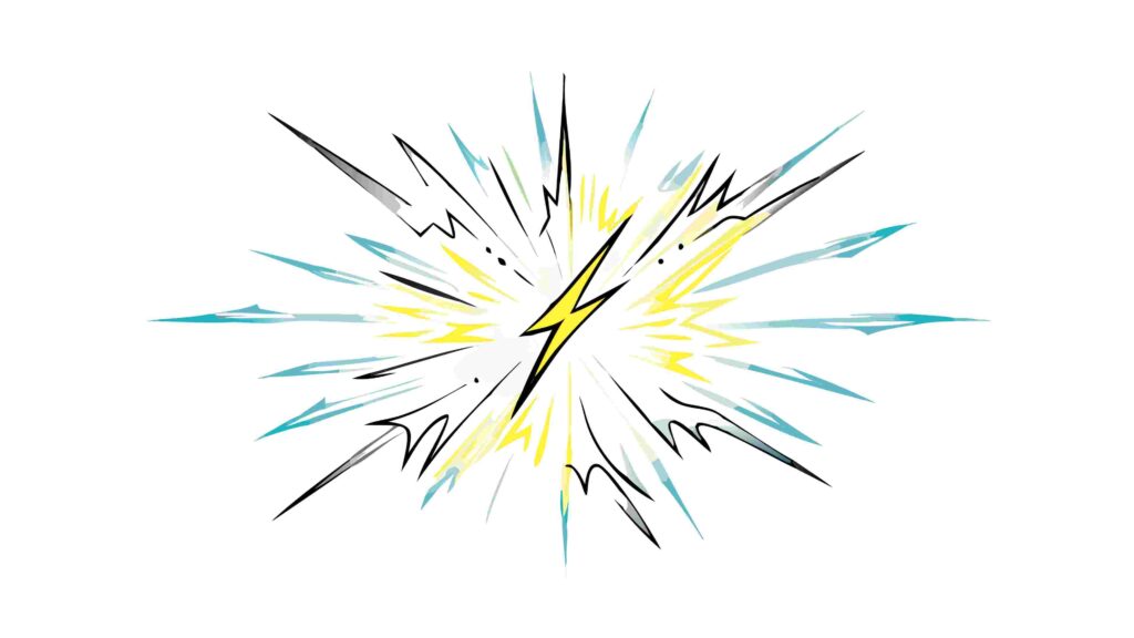 Abstract Radial Burst with Energetic Lines Vector, vector design Generative AI