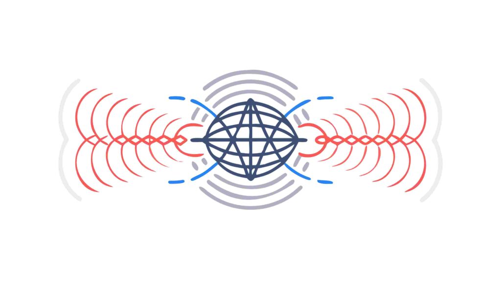 Abstract Radial Wave Energy Field Vector Design, vector design Generative AI