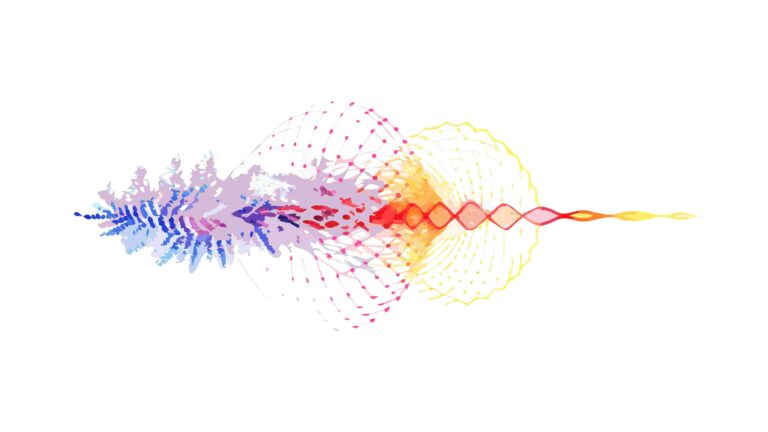 Abstract Digital Sound Wave Pulse Vector Design, vector design Generative AI