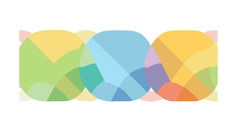 Abstract Overlapping Colorful Transparent Shapes, vector design Generative AI