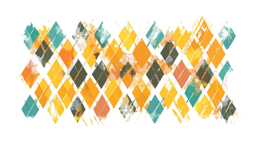 Dynamic Abstract Harlequin Grunge Pattern Design, vector design Generative AI