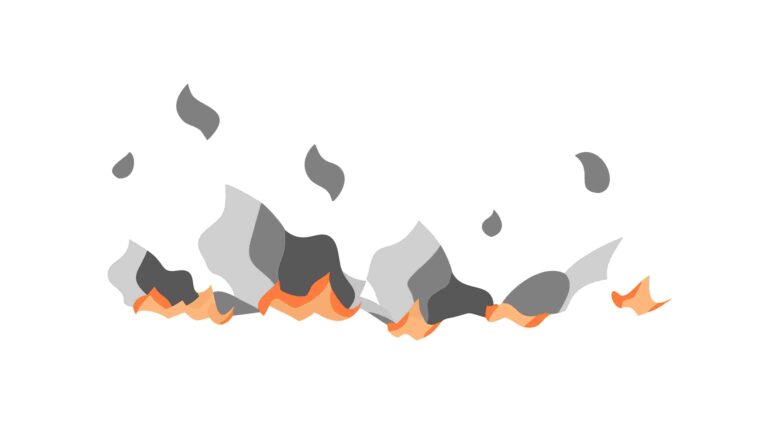 Small Campfire Flames Vector Element for Outdoors, vector design Generative AI