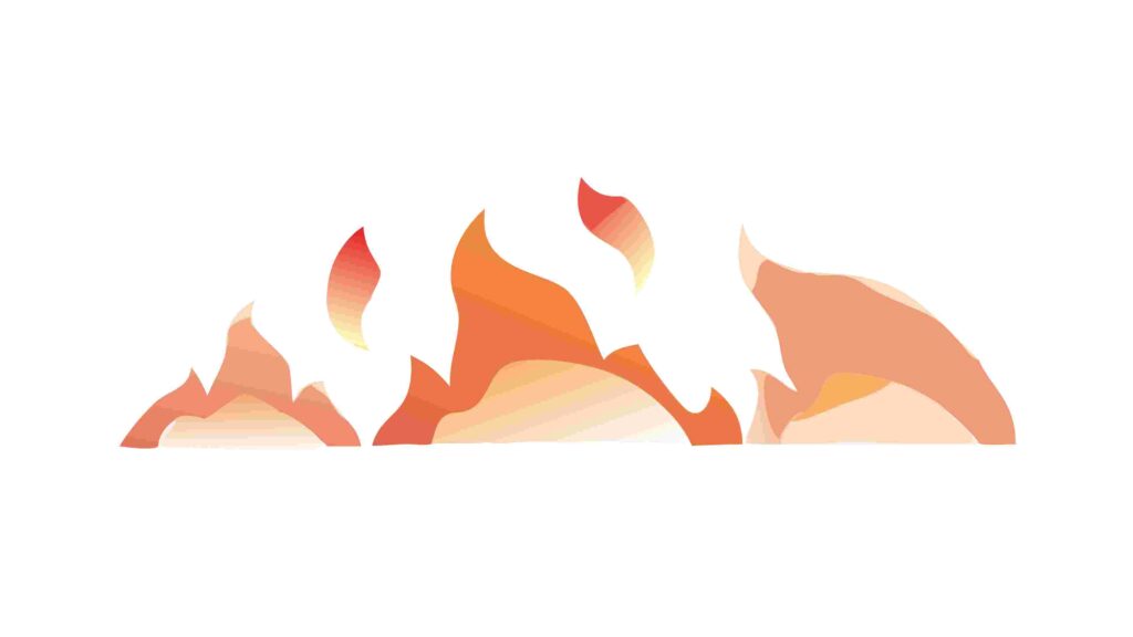 Abstract Fiery Orange and Yellow Burst Vector, vector design Generative AI