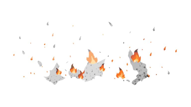 Small Fire Ember Clusters Vector Elements, vector design Generative AI
