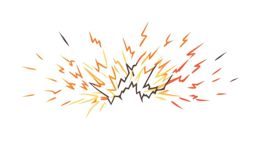 Abstract Burst with Energetic Splashes Vector, vector design Generative AI