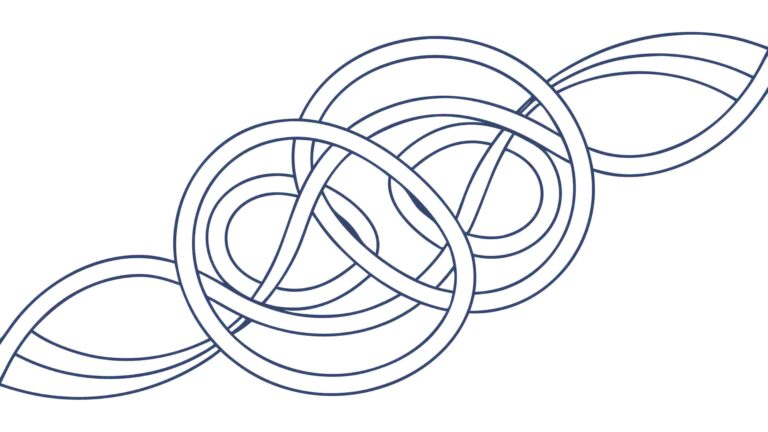 Abstract Geometric Knot Intertwined Pattern Vector, vector design Generative AI