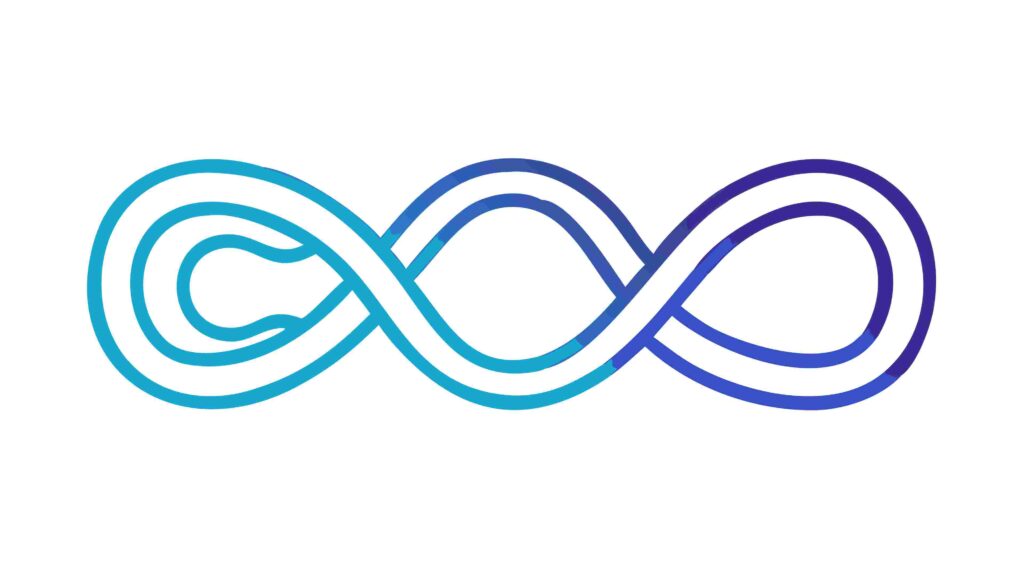 Colorful Infinity Symbol Abstract Vector Graphic, vector design Generative AI