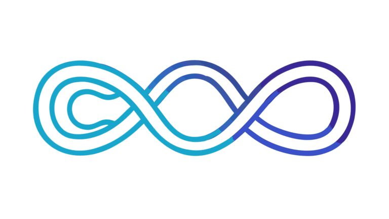Colorful Infinity Symbol Abstract Vector Graphic, vector design Generative AI