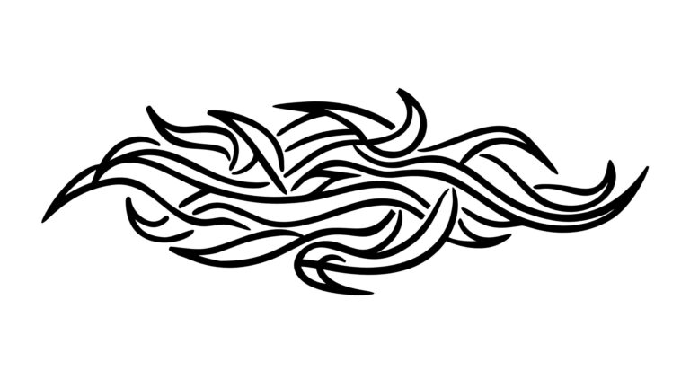 Elegant Swirling Lines Abstract Design Element, vector design Generative AI