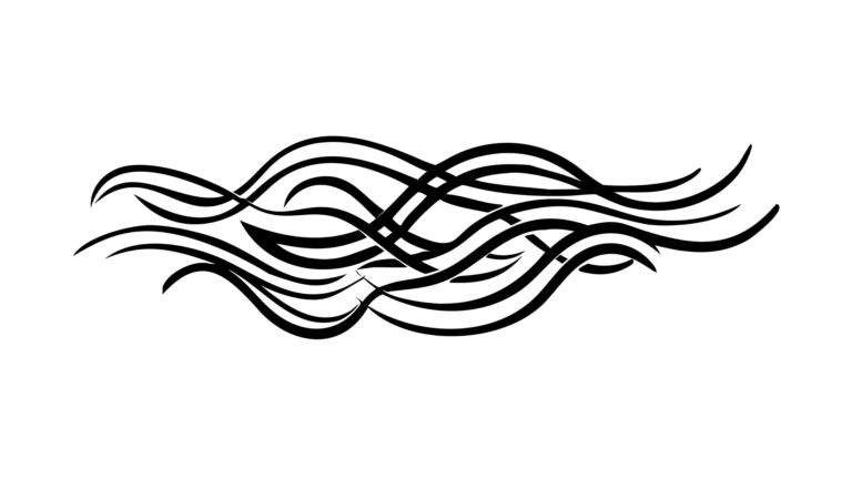 Abstract Wavy Lines Art Element for Dynamic Designs, vector design Generative AI