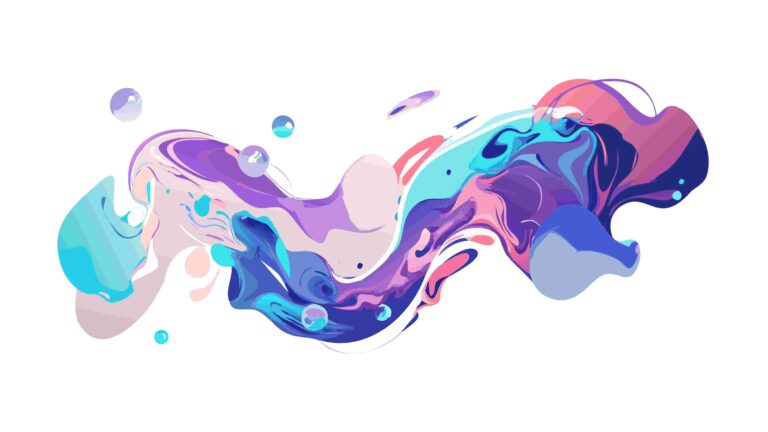 Vibrant Abstract Paint Splash Design Element, vector design Generative AI
