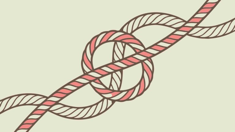 Nautical Rope Knot Design Element for Maritime Themes, vector design Generative AI