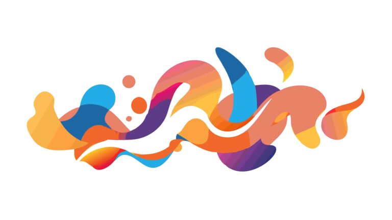 Vibrant Abstract Paint Cloud Design Element, vector design Generative AI