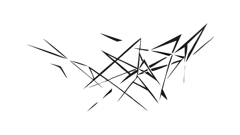 Abstract Shattered Glass Effect Design Element, vector design Generative AI