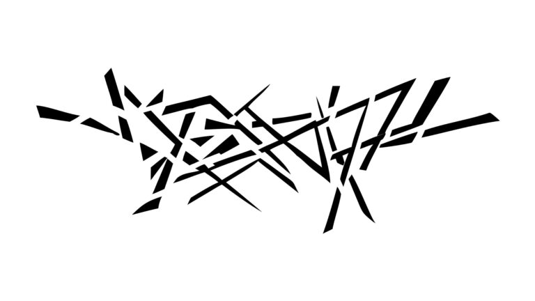 Abstract Geometric Broken Lines Design Element, vector design Generative AI