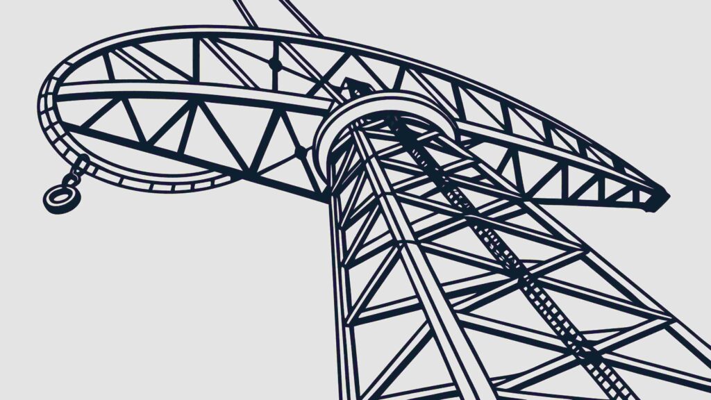 Abstract Radio Telescope Communication Dish Concept, vector design Generative AI