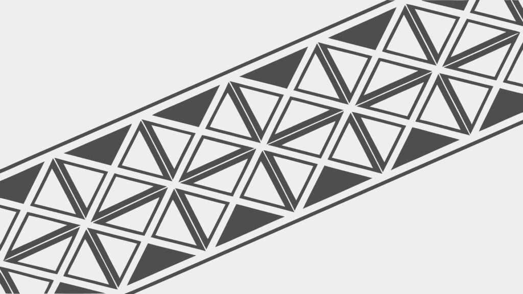 Tribal Geometric Patterned Border Design Element, vector design Generative AI