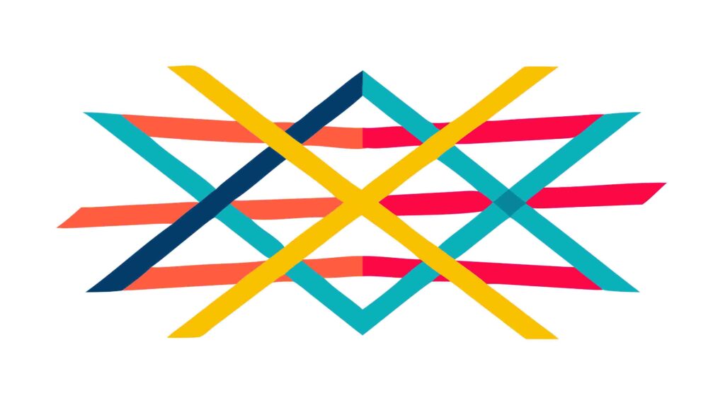 Dynamic Intersecting Lines Abstract Pattern Design, vector design Generative AI