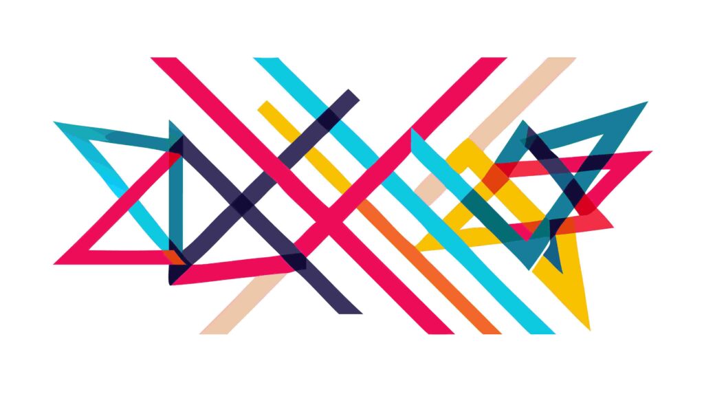 Complex Intersecting Lines Abstract Pattern Art, vector design Generative AI