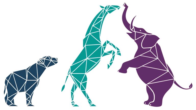 Playful Geometric Animals in Dynamic Stylized Set, vector design Generative AI