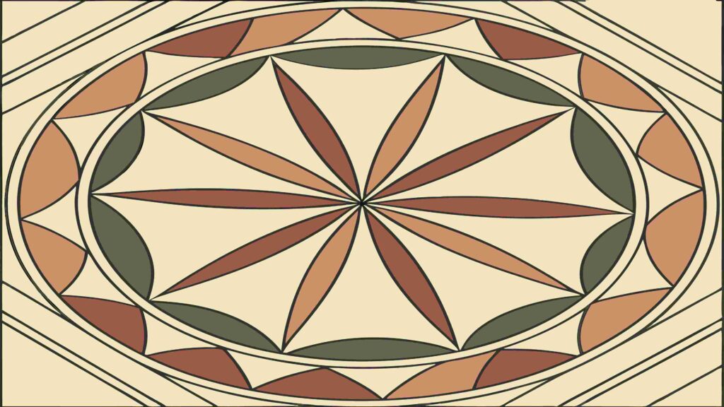 Ornate Circular Mandala Pattern Decorative Element, vector design Generative AI