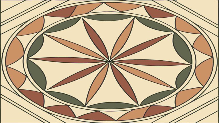 Ornate Circular Mandala Pattern Decorative Element, vector design Generative AI
