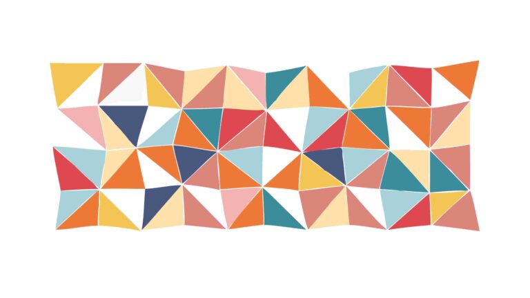 Colorful Geometric Abstract Triangle Pattern Background, vector design Generative AI